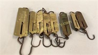 8 Brass Hanging Scales