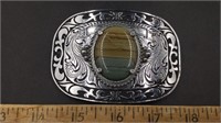 Belt Buckle w/Agate Centerpiece