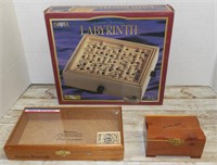 LABYRINTH, CIGAR BOX & SMALL BOX