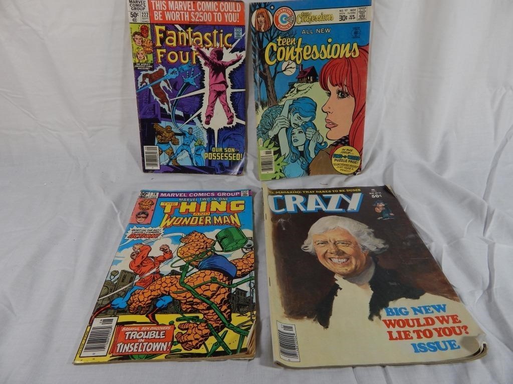 Marvel Comics Thing and Wonder Man 4 books