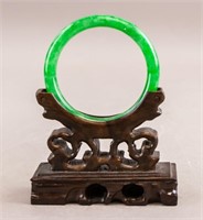 Chinese Green Jadeite Bangle