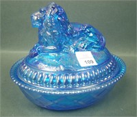 Westmoreland/ Levay Sapphire Lion Covered Candy