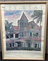 Key West, Southern Most House Poster in Frame