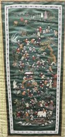 Vintage Framed Chinese Silk Embroidery - Children