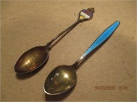 2 Souviner Spoons Marked Sterling - 19.79g