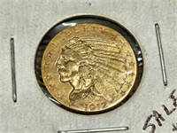 1912 2 1/2 Dollar Gold Coin