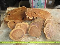 10pc Natural Cedar Slabs