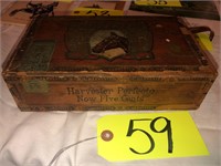 The Harvester harness horse 5 cent cigar box,