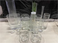 Asst’d Lot of 20 Glass Decor Vases/Candles