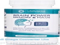 60 Caps (EXP 10/2024) LifeBotanica Brain Power Mem