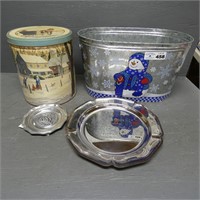 Galvenized Tub, Tin, Etc