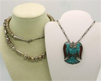 Silver Tone Native American Necklaces