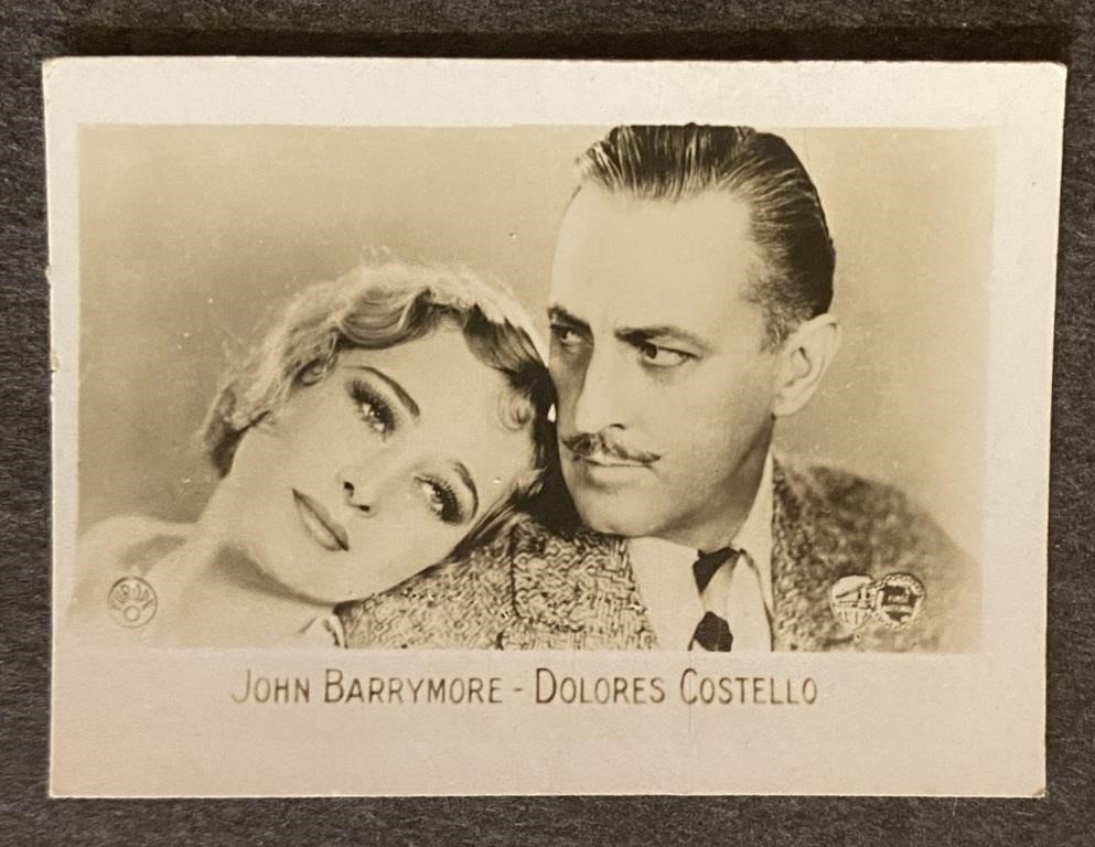 JOHN BARRYMORE: Scarce ORAMI Tobacco Card (1931)