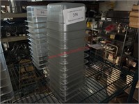 LOT - 1/6  PLASTIC PANS - ABOUT 10 PCS