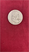 1957 FRANKLIN SILVER HALF DOLLAR