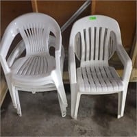 6 RESIN LAWN CHAIRS (3 STYLES)