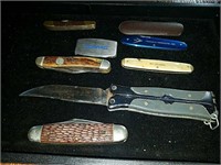 Collection of old pocket knives