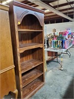 NICE TALL WOODEN BOOKCASE