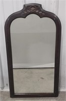 (AR) Wooden Carved Hanging Mirror (29.5x16")