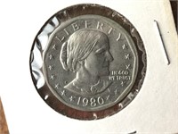 Susan B Anthony 1980 P US dollar coin