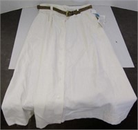 Ladies new Petite Skirt W/Belt  W/Tags