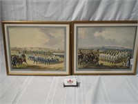 2 AUSTRIAN MILITRY LITHOS  21 X 17