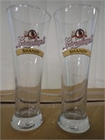 3 BOXES BEER GLASSES - SHANDY LABELED