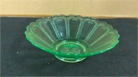 Vintage Uranium Glass Bowl Dish