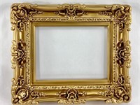 Gold Toned Ornamental Designed Wood Frame