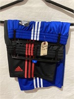 Adidas Boys 2 Piece Shorts L 14 16