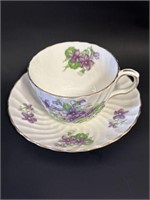 Aynsley cup and saucer with violets