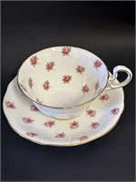 Aynsley cup and saucer with individual roses