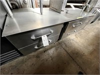 S/S 4-DRAWER 60"X33" CHEF'S BASE (NEEDS 4-GASKETS)