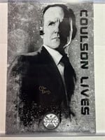 Signed Agents of SHIELD promotional poster,