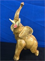 Stunning Ceramic Elephant very expressive Trunk