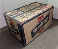 Vtg Sterling Beer Cardboard Carrier, 16.5" x 11"