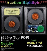 ***Auction Highlight*** 1949-p Lincoln Cent TOP PO