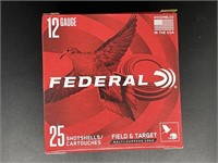 FEDERAL 12 GAUGE FIELD AND TARGET 25 ROUNDS