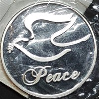 1 Troy Oz .999 Silver Peace Round in Littleton