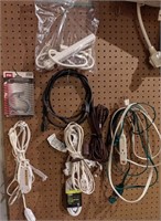 Lot of assorted items including various extension