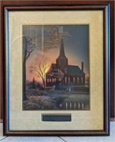 Framed painting The Harvest signed Kelly 98