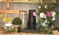 Lot of various decorations including a wreath,