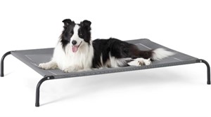 BEDSURE LARGE ELEVATED OUTDOOR DOG BED - RAISED