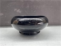 Glass Black Bowl Planter