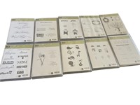 (10) Crafting Rubber Stamp Sets in Cases