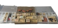 (59) Crafting Rubber Stamps & Cases
