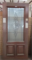 EXTERIOR DOOR W/ RECTANGULAR DECORATIVE WINDOW