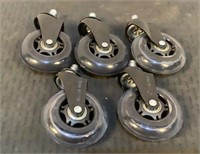 (5) Repalcement Chair Casters