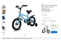 N1008  Naipo 14 Blue Kids Bike - Age 3-6