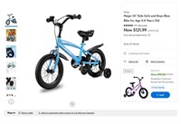 N1008  Naipo 14 Blue Kids Bike - Age 3-6